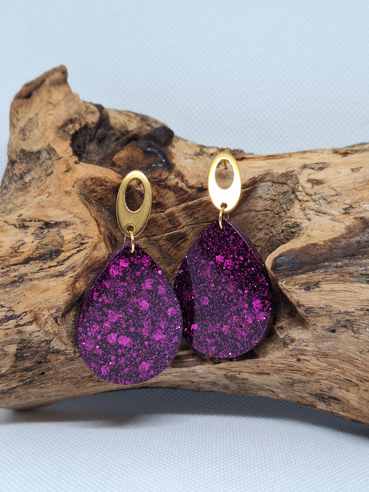 Violetne sära – elegantsed kõrvarõngad