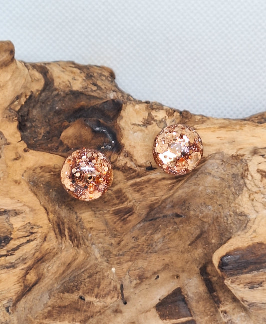 Kuldne kuma – glitterkõrvarõngad